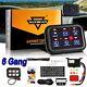 Auxbeam 12v 6 Gang Control Panel Led On Off Toggle Switch System For Car Boat