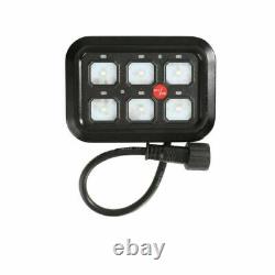 AUXBEAM 12V 6 Gang Control Panel LED On off Toggle Switch System For Car Boat