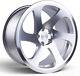 Alloy Wheels 19 3sdm 0.06 Silver Polished Face For Range Rover P38 94-02