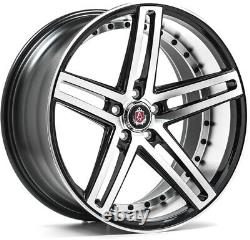 Alloy Wheels 22 Axe EX20 Black Polished Face For Range Rover P38 94-02