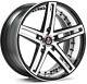 Alloy Wheels 22 Axe Ex20 Black Polished Face For Range Rover P38 94-02
