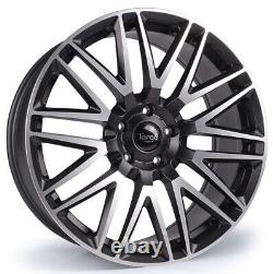 Alloy Wheels 22 Targa TG7 Black Polished Face For Range Rover P38 94-02
