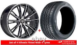 Alloy Wheels & Tyres 22 Fox Omega For Land Rover Range Rover P38 94-02