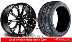 Alloy Wheels & Tyres 22 Riviera RV133 For Land Rover Range Rover P38 94-02