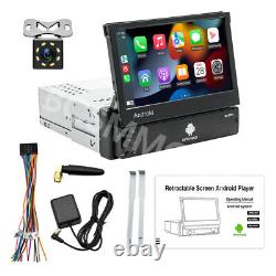 Android Auto Radio Wireless CarPlay GPS Stereo 7in Single 1 Din withCamera Kit