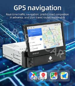 Android Auto Radio Wireless CarPlay GPS Stereo 7in Single 1 Din withCamera Kit