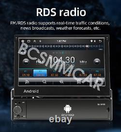 Android Auto Radio Wireless CarPlay GPS Stereo 7in Single 1 Din withCamera Kit