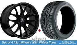 Axe Winter Alloy Wheels & Snow Tyres 18 For Land Rover Range Rover P38 94-02