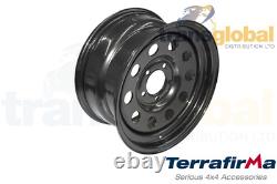 Black Modular 8x16 Steel Wheel for Land Rover Discovery 2 Terrafirma GRW012