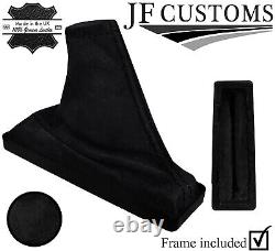 Black Stitch Italian Suede Handbrake Gaiter+frame Fits Range Rover P38 95-02