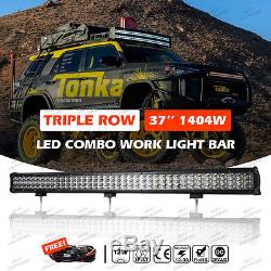 CREE Chip LED Combo Work Light Bar 37INCH 1404W Offroad Driving 4WD BOAT Tri-Row