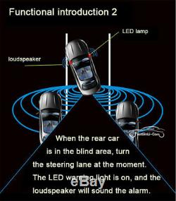 Car Blind Spot Monitoring BSM Radar Detection System Microwave Sensor Assistant