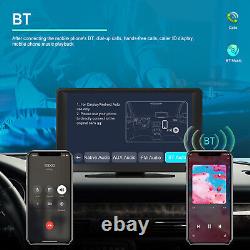 Car DVR Dash Cam Radio Wireless Carplay Android Auto Portable 9in Monitor BT FM