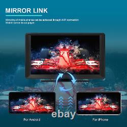 Car DVR Dash Cam Radio Wireless Carplay Android Auto Portable 9in Monitor BT FM