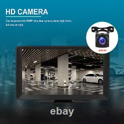 Car DVR Dash Cam Radio Wireless Carplay Android Auto Portable 9in Monitor BT FM