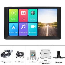 Car DVR Dash Cam Radio Wireless Carplay Android Auto Portable 9in Monitor BT FM