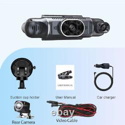Car DVR Dash Cam Video Camera 4 Lens Driving Recorder G-sensor Night Vision 170°