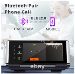 Car Dash Camera FHD 1080p Dual Lens Front Rear Cam GPS Touch Screen G Sensor