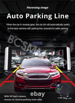 Car Dash Camera FHD 1080p Dual Lens Front Rear Cam GPS Touch Screen G Sensor