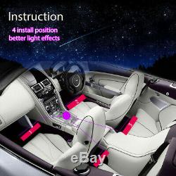 Car Interior Footwell LED Strip Lights RGB Multicolour Remote Atmosphere Lamp