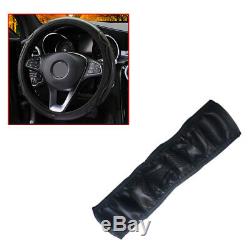 Car Steering Wheel Cover Leather Breathable Anti-slip 15''/38cm Car Accessories