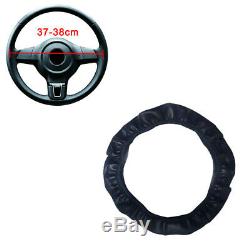 Car Steering Wheel Cover Leather Breathable Anti-slip 15''/38cm Car Accessories