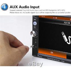 Car Stereo Audio MP5 Player Handsfree Bluetooth Rear View Camera Touch Screen