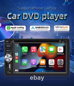 Car Stereo DVD Player 6.2 In Car Radio For Apple Carplay Android Auto Bluetooth