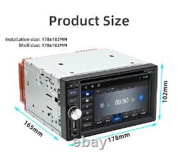 Car Stereo DVD Player 6.2 In Car Radio For Apple Carplay Android Auto Bluetooth