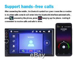 Car Video MP5 Player 2 Din 7 Touchscreen FM Bluetooth Radio Audio Stereo Camera