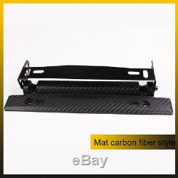 Carbon Fiber Style Adjustable Number Car License Plate Frame Holder Car Racing