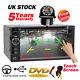 Double 2 Din Head Unit Car Stereo Cd Dvd Player Touch Screen & Rearview Camera