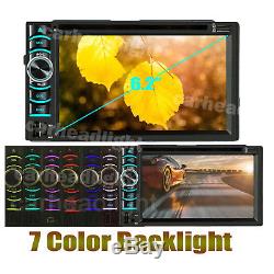 Double 2 DIN Head Unit Car Stereo CD DVD Player Touch Screen & Rearview Camera