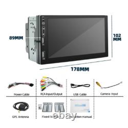 Double 2 Din 7in Car Stereo Radio Bluetooth GPS USB FM Android Auto MP5 Player