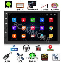 Double DIN Car Stereo Touch Screen Radio Android 8.0 Player GPS Navigation WiFi