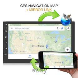 Double DIN Car Stereo Touch Screen Radio Android 8.0 Player GPS Navigation WiFi