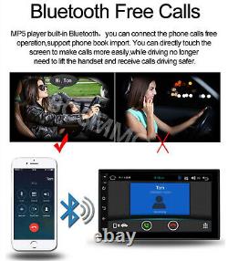 Double DIN Car Stereo Touch Screen Radio Android 8.0 Player GPS Navigation WiFi