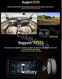 Double DIN Car Stereo Touch Screen Radio Android 8.0 Player GPS Navigation WiFi