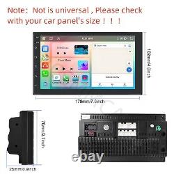 Double Din Car Stereo Radio BT GPS WIFI USB Video Player Head Unit 4G+64G Camera