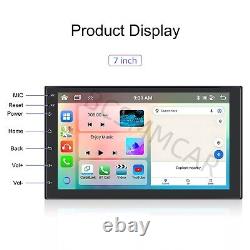 Double Din Car Stereo Radio BT GPS WIFI USB Video Player Head Unit 4G+64G Camera