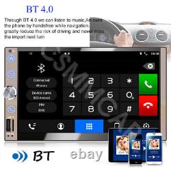 Double Din Stereo Car Radio MP5 Player Bluetooth Touch Screen Mirrorlink WiFi