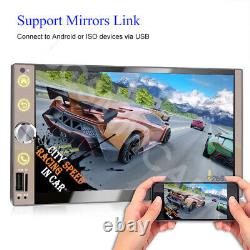 Double Din Stereo Car Radio MP5 Player Bluetooth Touch Screen Mirrorlink WiFi