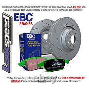 EBC Rear Ultimax Brake Discs Greenstuff Pads for Range Rover P38 4.6 9402