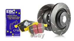 EBC Rear Ultimax Brake Discs Yellowstuff Pads for Range Rover P38 2.5TD 9402