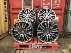 Fits Range Rover Sport 22'' Turbine New Alloy Wheels & New Tyres Gunmetal Pol