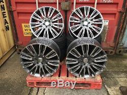 Fits Range Rover Sport 22'' Turbine New Alloy Wheels & New Tyres Gunmetal Pol