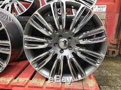 Fits Range Rover Sport 22'' Turbine New Alloy Wheels & New Tyres Gunmetal Pol