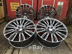 Fits Range Rover Sport 22'' Turbine New Alloy Wheels & New Tyres Gunmetal Pol