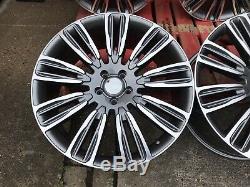 Fits Range Rover Sport 22'' Turbine New Alloy Wheels & New Tyres Gunmetal Pol