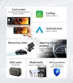 For Apple Carplay Android Auto Car Stereo Radio 6.86in Touch Screen Bluetooth